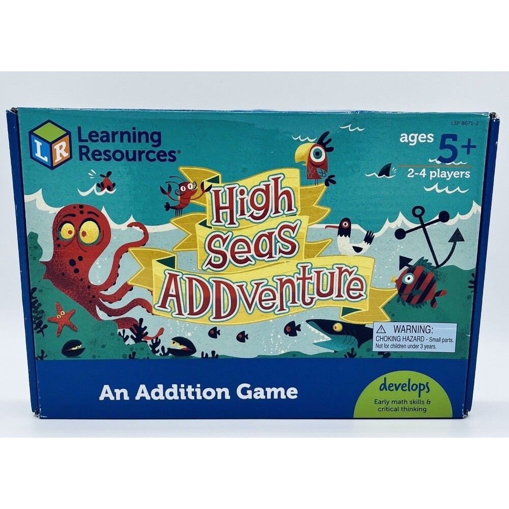 Learning Resources HIGH SEAS ADDVENTURE An Addition Learning Game NEW